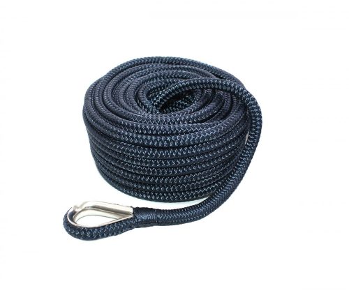 Sidrno vrv PE z jekleno jedro 14 mm/40 m temno modra