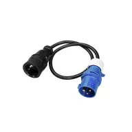 Parti áram adapter 2P-3P 0,3 m EVA