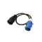 Parti áram adapter 2P-3P 0,3 m EVA
