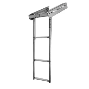   Stopnišče za čoln iz nerjavečega jekla, raztegljivo za 3 stopinje, široko