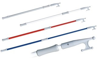 Teleskopska palica za čoln bela 120/210 cm