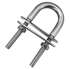 Vlečna zanka 10x100 mm U-oblike iz nerjavečega jekla