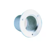 Bela cev za izpust, bela, 56 mm