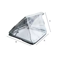 Szúnyogháló hajóablakhoz 750x750x515 mm EVA
