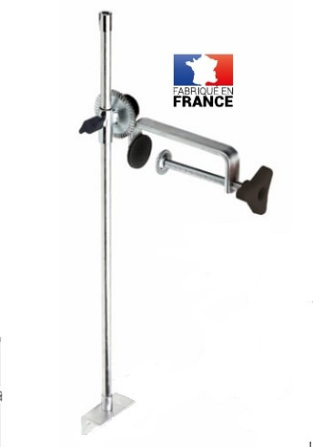 Nosilec oddajnika za iskalnik rib iz aluminija 60 cm z 110 mm sponko AMI