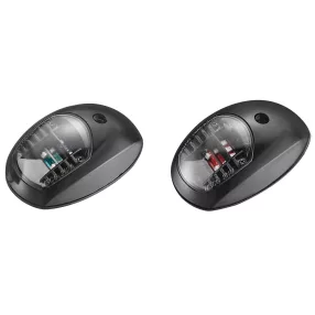   Lahka stran LED par zelena-rdeča črna s črno plastično prevleko EVA