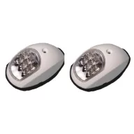 Svetla stran para LED z zeleno-rdečim plastičnim pokrovom