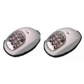 Svetla stran para LED z zeleno-rdečim plastičnim pokrovom