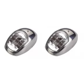 Svetla stran para LED z zeleno-rdečim kovinskim pokrovom