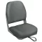 Sedež brez zložljivega ogrodja, enobarven, temno siv, stransko šivan