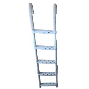 Stopnišče za čevlje iz belega aluminij-plastike 5 stopinj