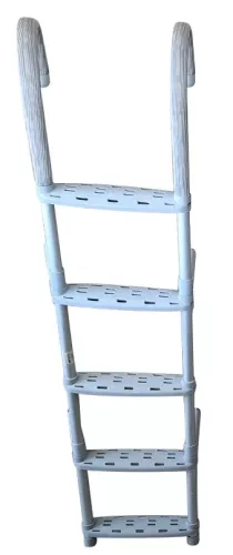 Stopnišče za čevlje iz belega aluminij-plastike 5 stopinj