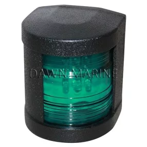 Zelena LED luč 112,5° v črnem ohišju