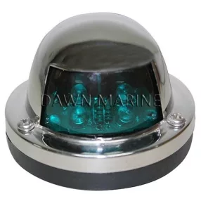 LED svetilka zelena 112,5° iz nerjavečega jekla