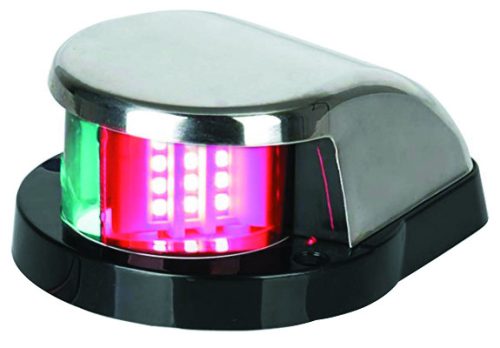 Fény orr LED zöld-piros 225° vízsz. fém házban DAW