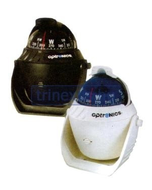 Črni kompas v stremenu Optronics 114 mm