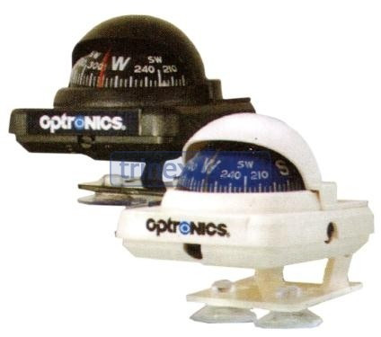 Kompas z mini osnovo črn Optronics 57x63 mm