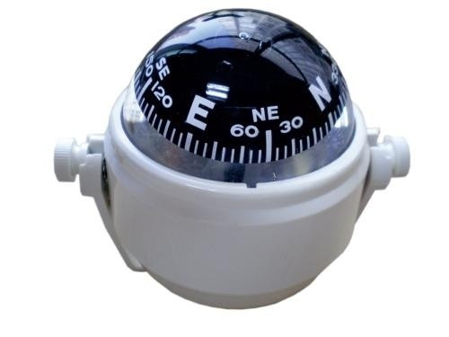 Črni kompas v stremenu Optronics 86 mm