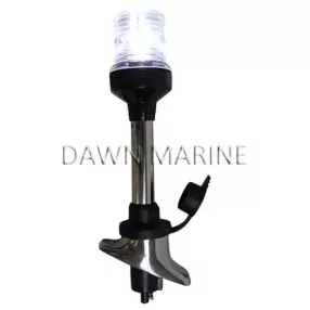 Krožni LED beli zložljivi iz nerjavečega jekla 23 cm