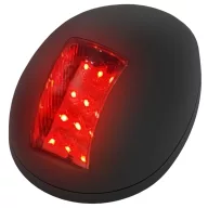 Svetilka LED rdeča 112,5° navpično v črnem ohišju