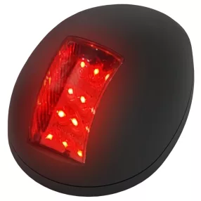 Svetilka LED rdeča 112,5° navpično v črnem ohišju