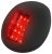 Fény LED piros 112,5° függ. fekete házban DAW