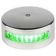 Svetilka LED zelena 112,5° vodoravno v jeklenem ohišju