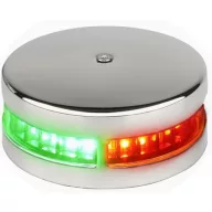   LED svetilka zelena-rdeča 225° vodoravno v jeklenem ohišju