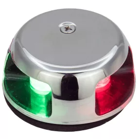   LED svetilka zelena-rdeča 225° vodoravno v kovinskem ohišju