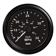 Tahometer KUS 35 MPH črn