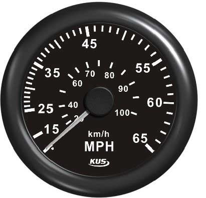 Števec hitrosti KUS 55 MPH črn