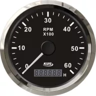   Število vrtljajev in števec delovnih ur KUS 6000 RPM iz nerjavečega jekla