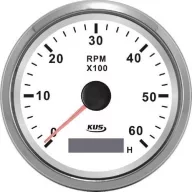   Števec vrtljajev in delovnih ur KUS 6000 RPM iz nerjavečega jekla