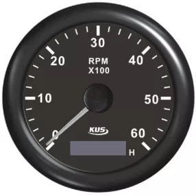  Število vrtljajev in števec delovnih ur KUS 6000 vrt/min, bel