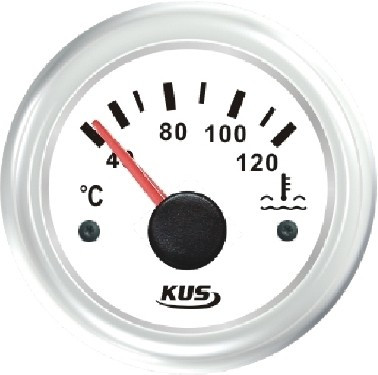 Prikaz temperature vode KUS iz nerjavečega jekla - črna