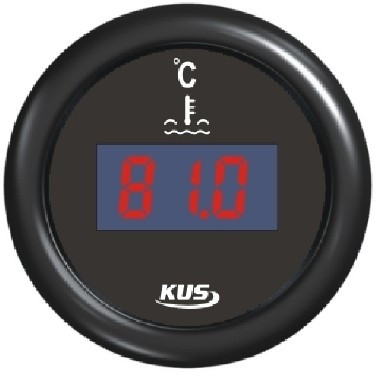 Digitalni merilnik temperature vode KUS iz nerjavečega jekla, bel