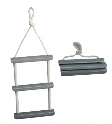 5-stopinjski v plastičnem ohišju, ki ga je mogoče zložiti v pleteno lestev