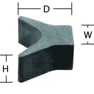 Priklop za nos prikolice Y-priklop 63,5 x 88,9 mm