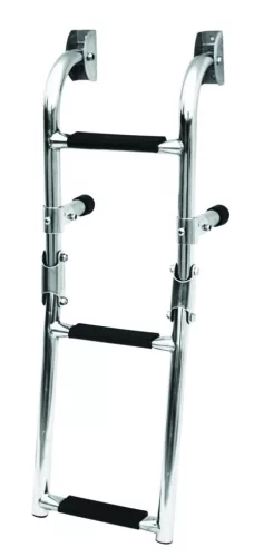 Stopnišče za čevlje 3 stopinje iz nerjavečega jekla, nastavljivo 63x25 cm