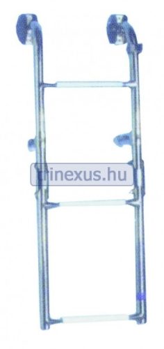 Stopnišče za čevlje 4 stopinje iz nerjavečega jekla, nastavljivo 90x25 cm