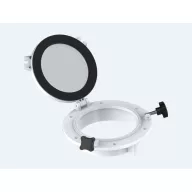   Hajóablak kerek üveggel fekete 215 / 147 mm inox szerelvényekkel EVA