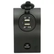 USB polnilnik dvojni vgradni