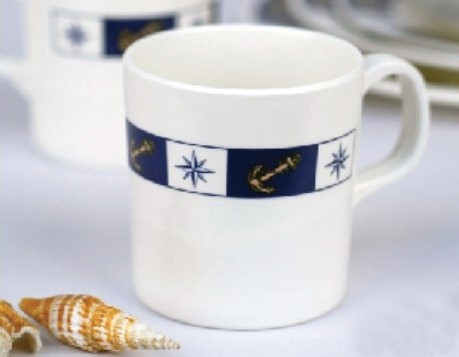 Skodelica z vzorcem sidra 7,6 cm