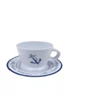 Skodelica za kavo z vzorcem sidra 6,4 cm