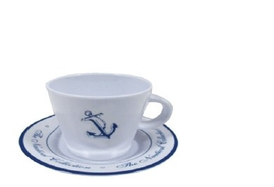 Skodelica za kavo z vzorcem sidra 6,4 cm