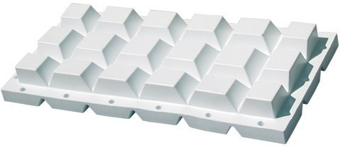 Napihljiv PVC privezovalni odbijač 60x30 cm bel