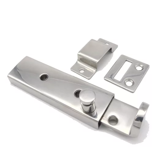 Zár tolóretesz nagy teherbírású inox 140 x 32 mm EVA