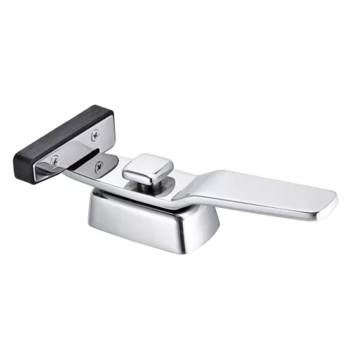 Zár inox nyomógombos süllyesztett 166 x 73 mm EVA