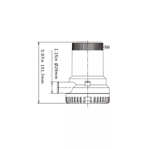 Črpalka za črpanje vode 1500 GPH 12/24V