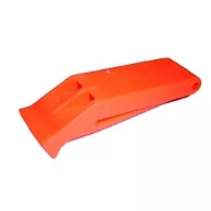 Piščalka za rešilni jopič iz oranžne plastike